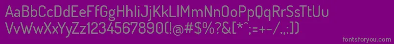 Шрифт DosisMedium – серые шрифты на фиолетовом фоне