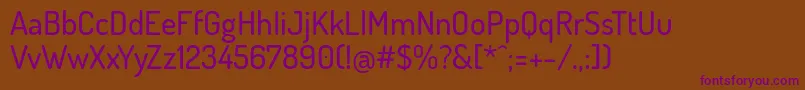 Шрифт DosisMedium – фиолетовые шрифты на коричневом фоне