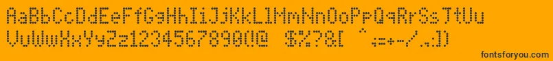 PidvlCond Font – Black Fonts on Orange Background