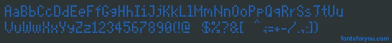 Шрифт PidvlCond – синие шрифты на чёрном фоне