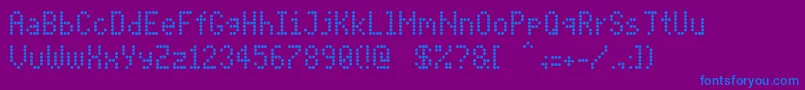 Шрифт PidvlCond – синие шрифты на фиолетовом фоне