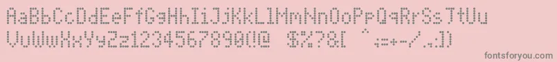 PidvlCond Font – Gray Fonts on Pink Background