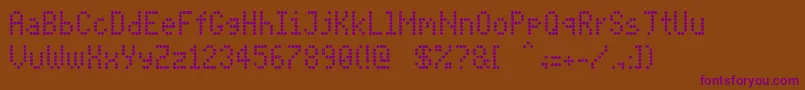 Шрифт PidvlCond – фиолетовые шрифты на коричневом фоне