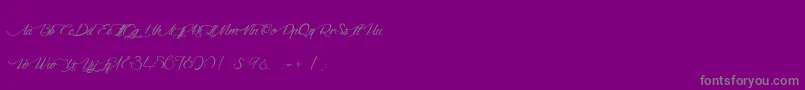 DragonIsComing-Schriftart – Graue Schriften auf violettem Hintergrund