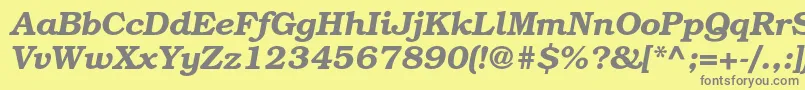 fuente BookmanstdDemiitalic – Fuentes Grises Sobre Fondo Amarillo