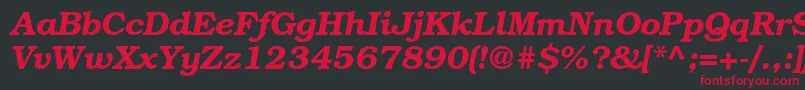 BookmanstdDemiitalic Font – Red Fonts on Black Background