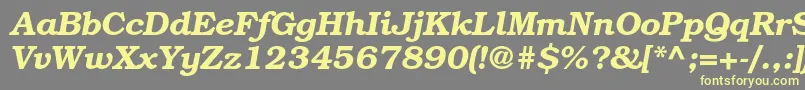 BookmanstdDemiitalic Font – Yellow Fonts on Gray Background