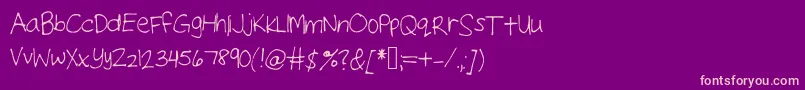 Neatte Font – Pink Fonts on Purple Background