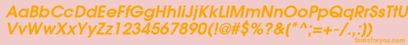 ItcAvantGardeGothicDemiOblique Font – Orange Fonts on Pink Background