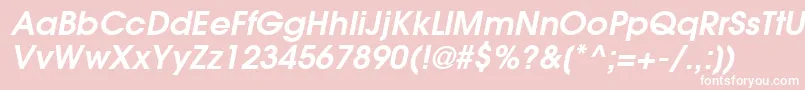 ItcAvantGardeGothicDemiOblique Font – White Fonts on Pink Background