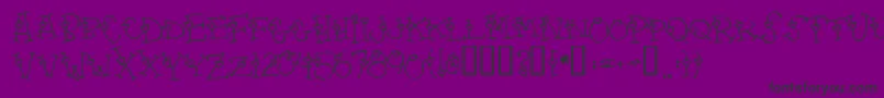 4 Font – Black Fonts on Purple Background