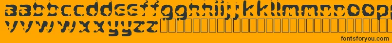 CryStar Font – Black Fonts on Orange Background