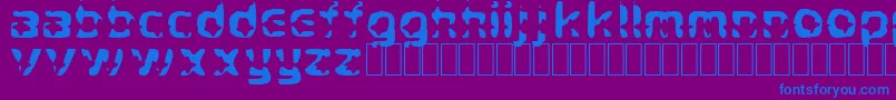 CryStar Font – Blue Fonts on Purple Background