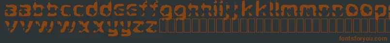CryStar Font – Brown Fonts on Black Background