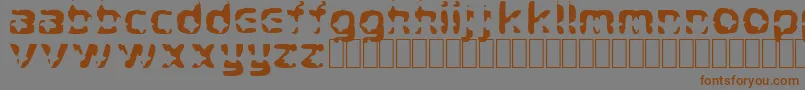 CryStar Font – Brown Fonts on Gray Background