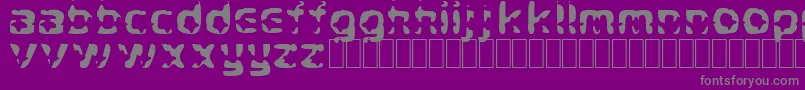 CryStar Font – Gray Fonts on Purple Background