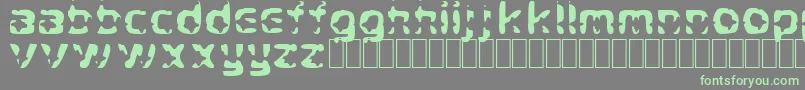 CryStar Font – Green Fonts on Gray Background