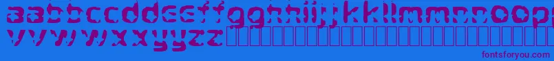 CryStar Font – Purple Fonts on Blue Background
