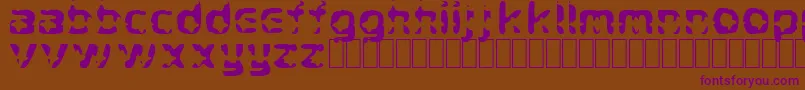 CryStar Font – Purple Fonts on Brown Background