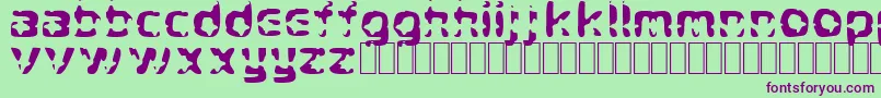 CryStar Font – Purple Fonts on Green Background