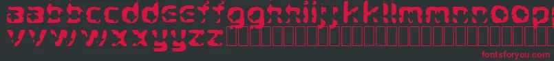 CryStar Font – Red Fonts on Black Background