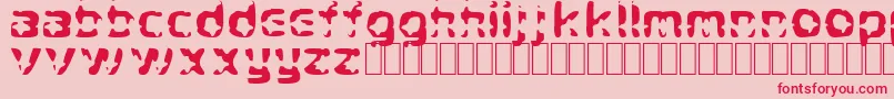 CryStar Font – Red Fonts on Pink Background