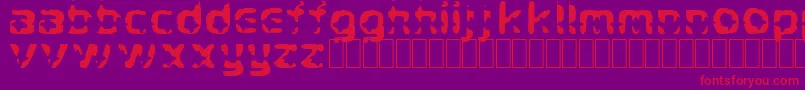 CryStar Font – Red Fonts on Purple Background