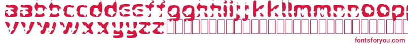 CryStar Font – Red Fonts on White Background