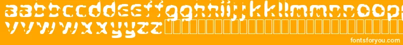 CryStar Font – White Fonts on Orange Background