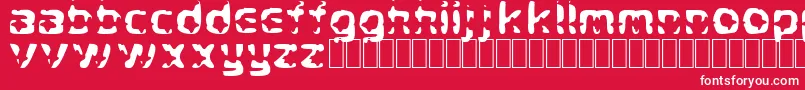 CryStar Font – White Fonts on Red Background