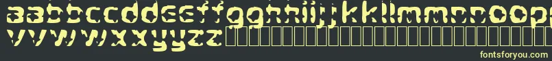 CryStar Font – Yellow Fonts on Black Background