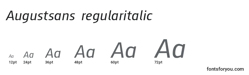 Augustsans56regularitalic Font Sizes