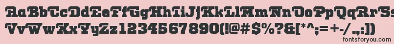 OtisRegular Font – Black Fonts on Pink Background