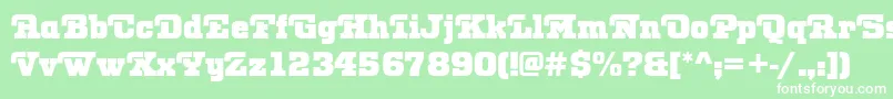 OtisRegular Font – White Fonts on Green Background