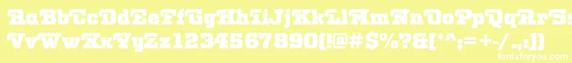 OtisRegular Font – White Fonts on Yellow Background