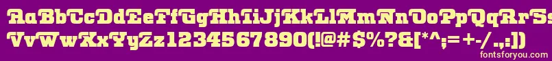 OtisRegular Font – Yellow Fonts on Purple Background