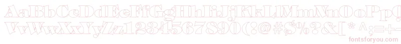 TiffanyHeavyNormalHollow Font – Pink Fonts