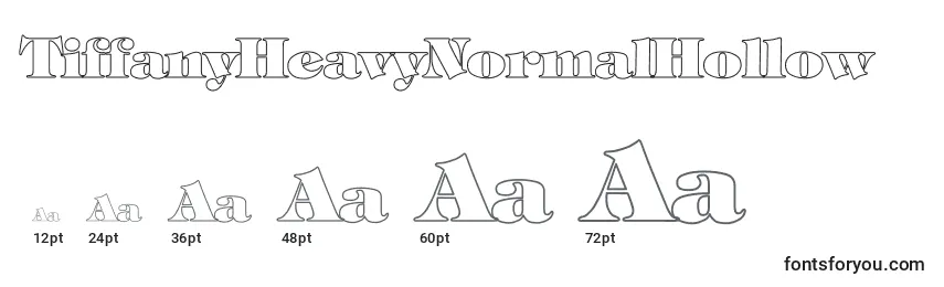 TiffanyHeavyNormalHollow Font Sizes
