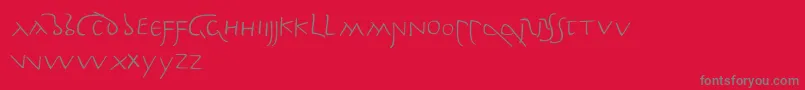 PompeianusLdr Font – Gray Fonts on Red Background