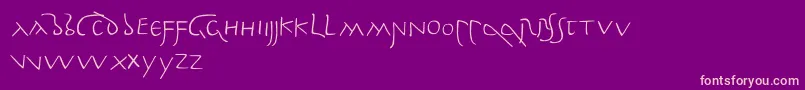 PompeianusLdr Font – Pink Fonts on Purple Background