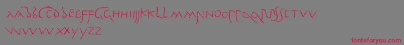 PompeianusLdr Font – Red Fonts on Gray Background