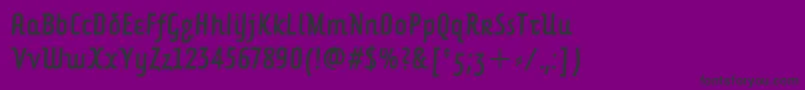 ForkbeardcondenseditcTt Font – Black Fonts on Purple Background