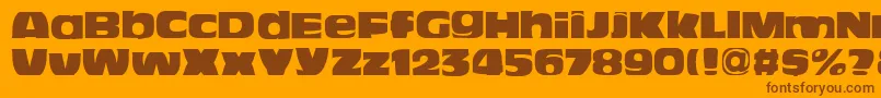 BitchenNord Font – Brown Fonts on Orange Background