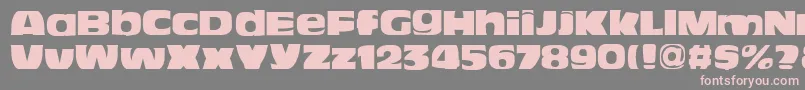 BitchenNord Font – Pink Fonts on Gray Background