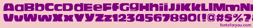 BitchenNord Font – Purple Fonts on Pink Background