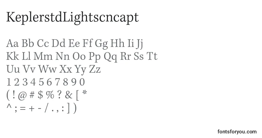 KeplerstdLightscncapt Font – alphabet, numbers, special characters