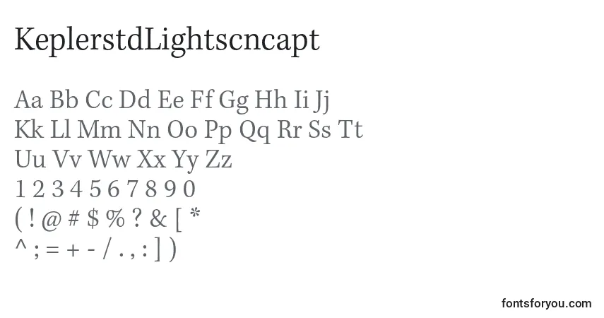 Police KeplerstdLightscncapt - Alphabet, Chiffres, Caractères Spéciaux