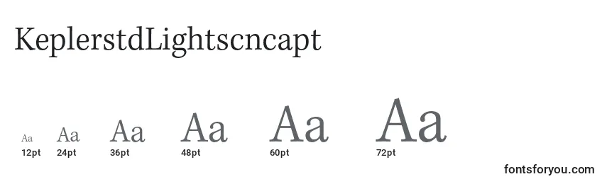 KeplerstdLightscncapt Font Sizes