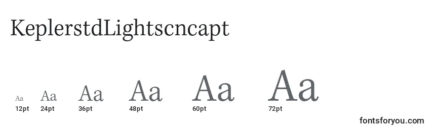 Размеры шрифта KeplerstdLightscncapt