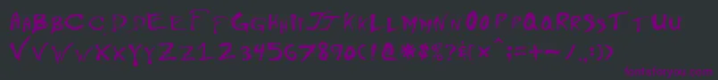 Floydiancyr Font – Purple Fonts on Black Background